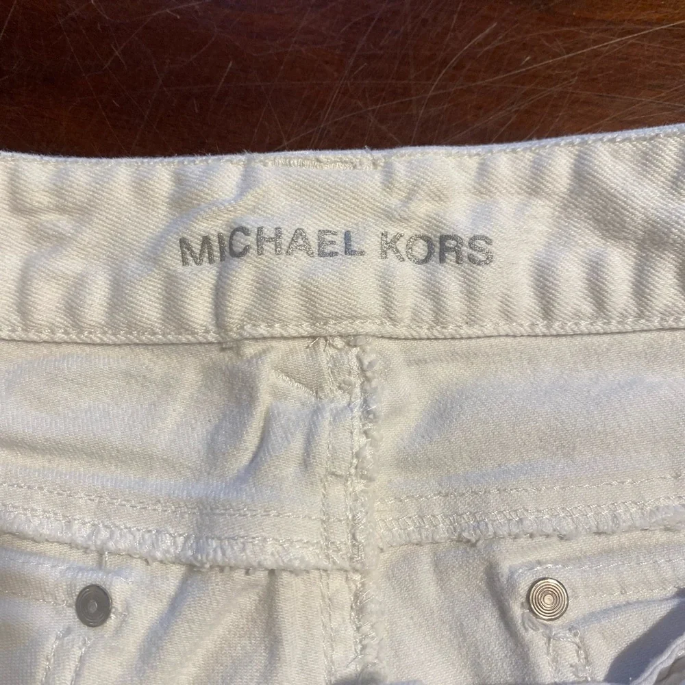 Michael Kors White Boot Cut Jeans